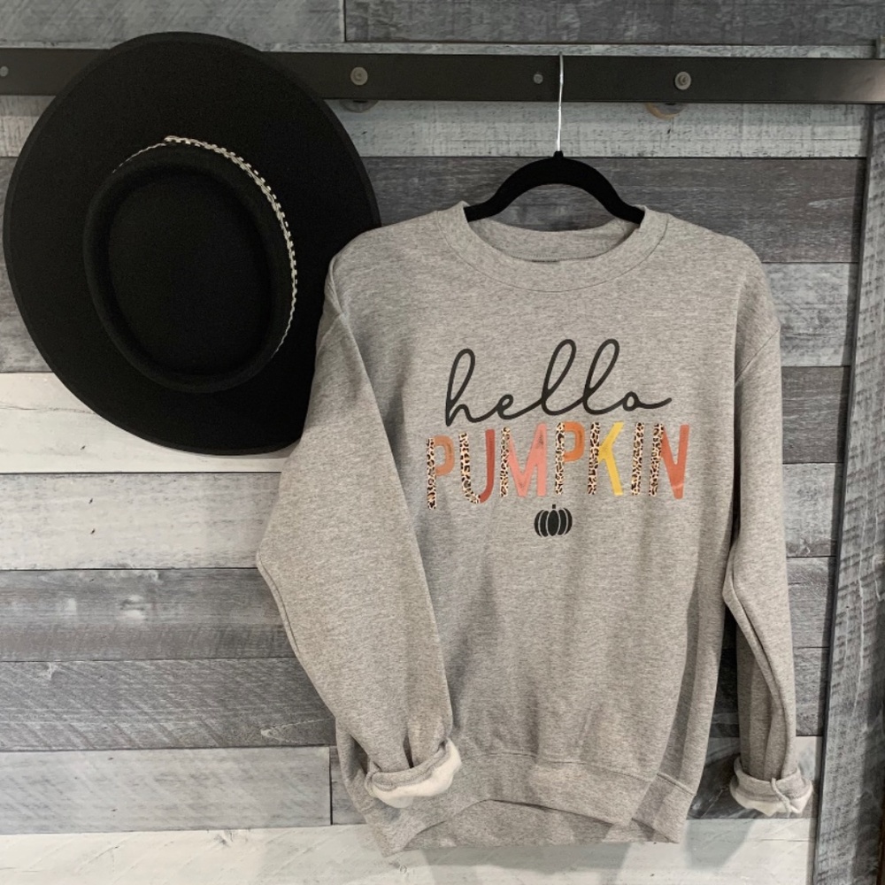 Hello Pumpkin Fall Sweatshirt